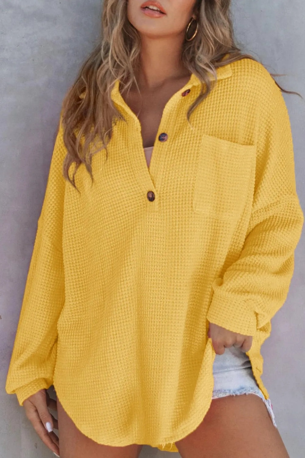 The Senora Collard Waffle Knit Shirt