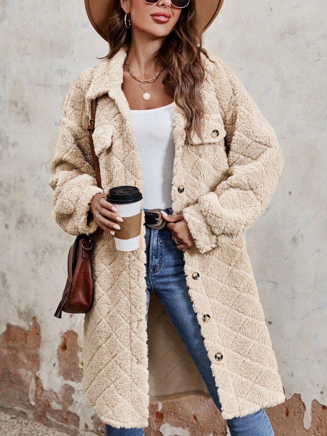 The Shay Fuzzy Long Coat