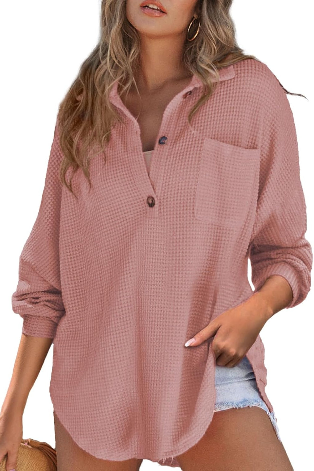 The Senora Collard Waffle Knit Shirt