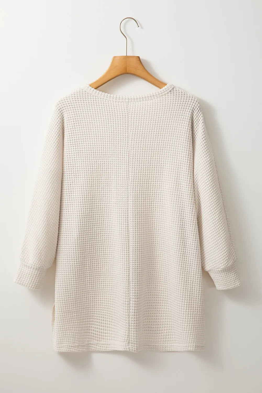 The Birdie Waffle-Knit Long Sleeve Top