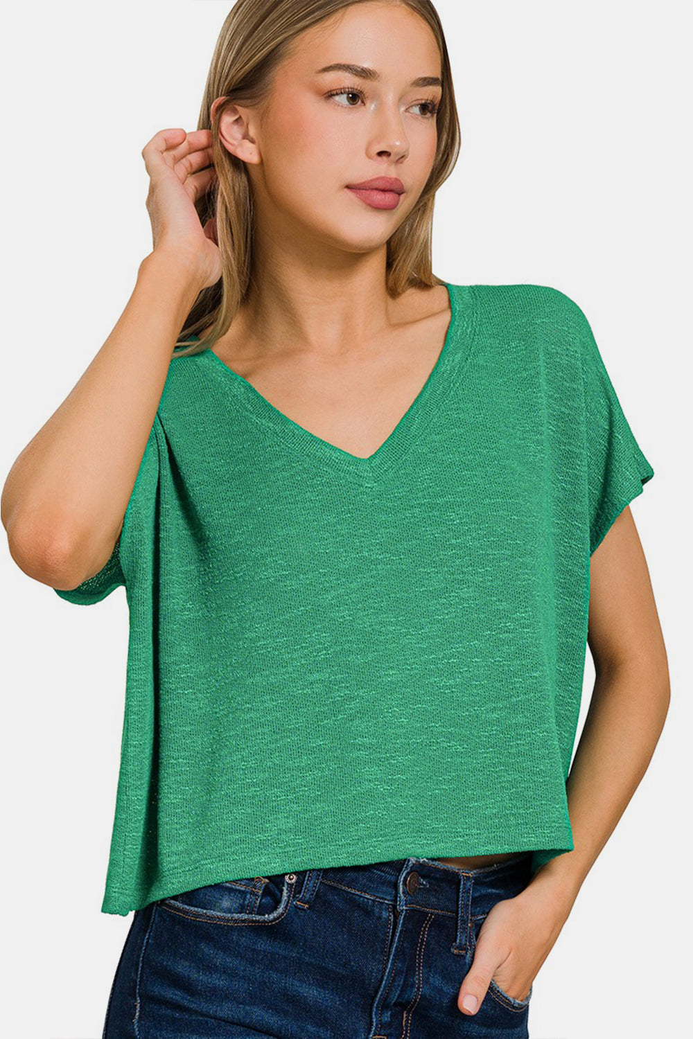 V-Neck Short Sleeve T-Shirt