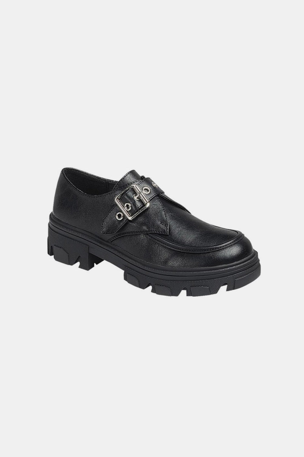 The Caddie Buckled Platform Lug Sole Loafers