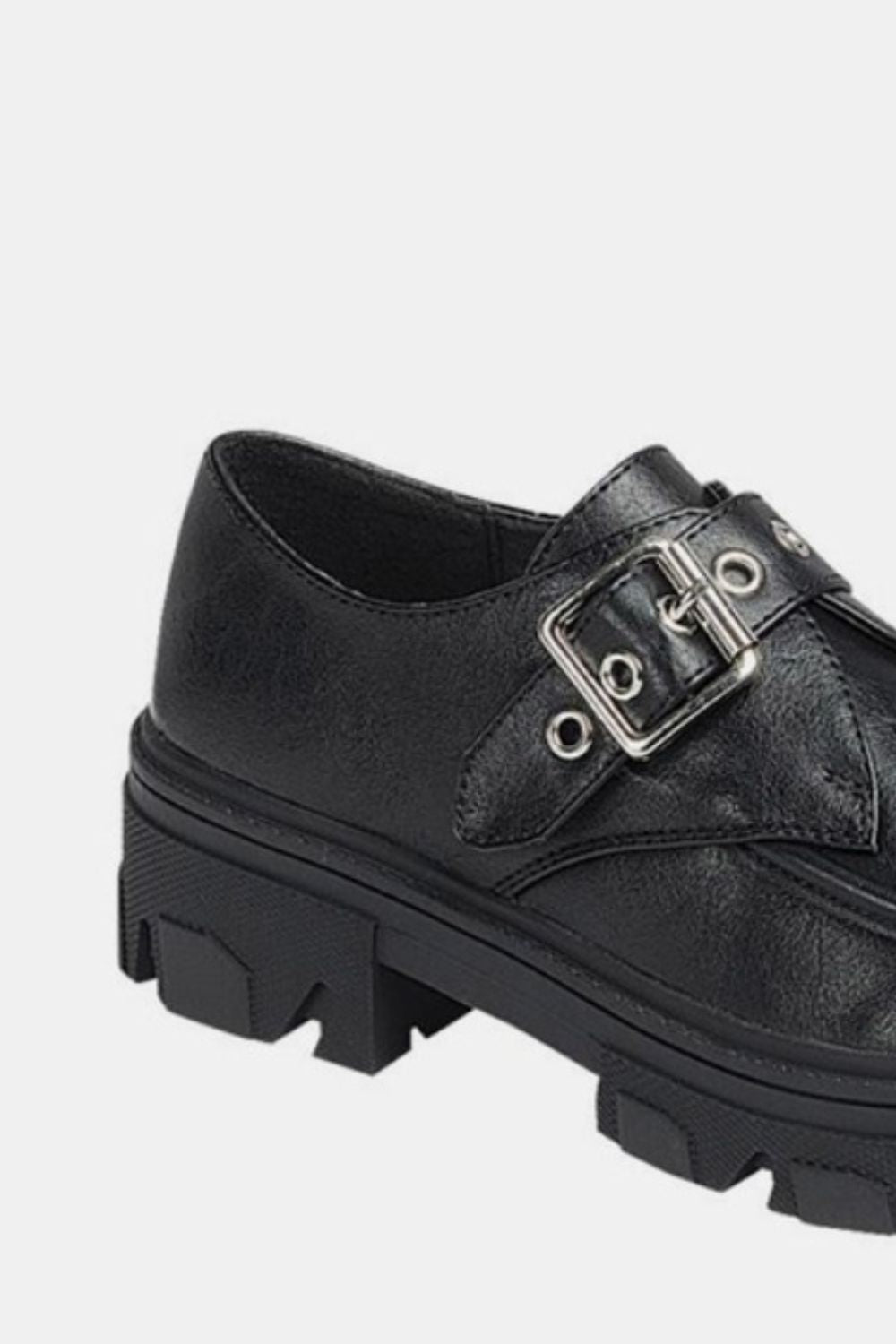 The Caddie Buckled Platform Lug Sole Loafers