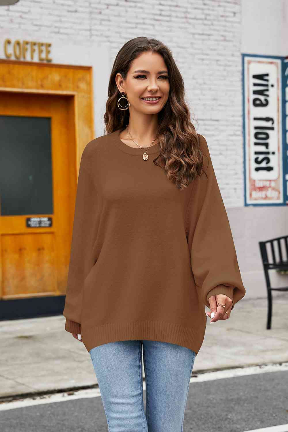 The Brynlee Oversized Knit Sweater