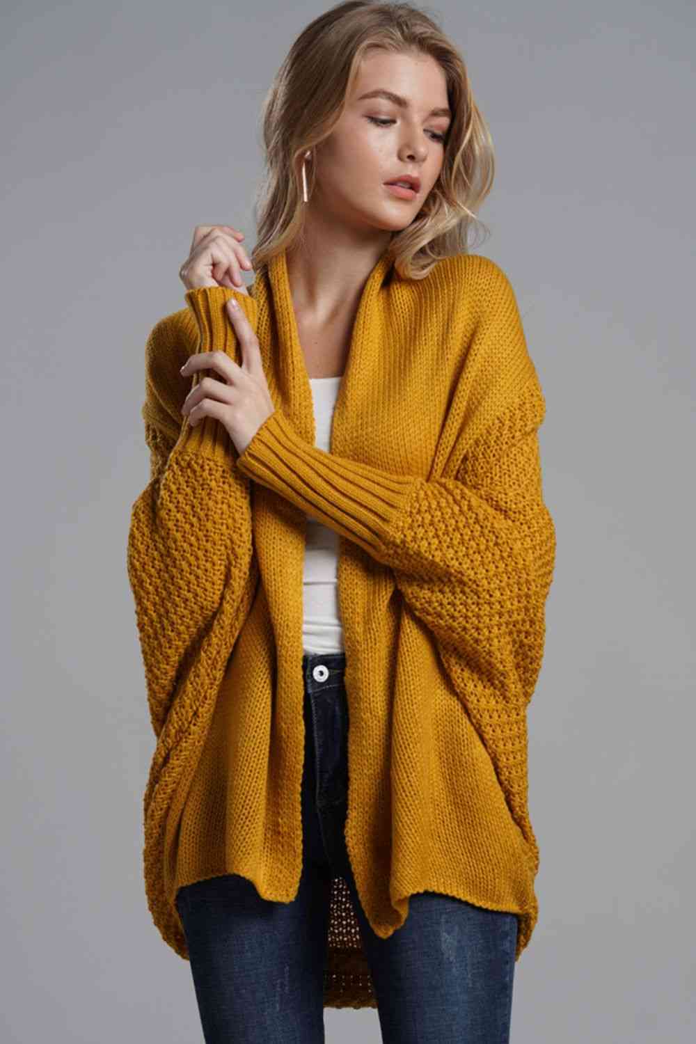 The Sadie Dolman Open Front Cardigan