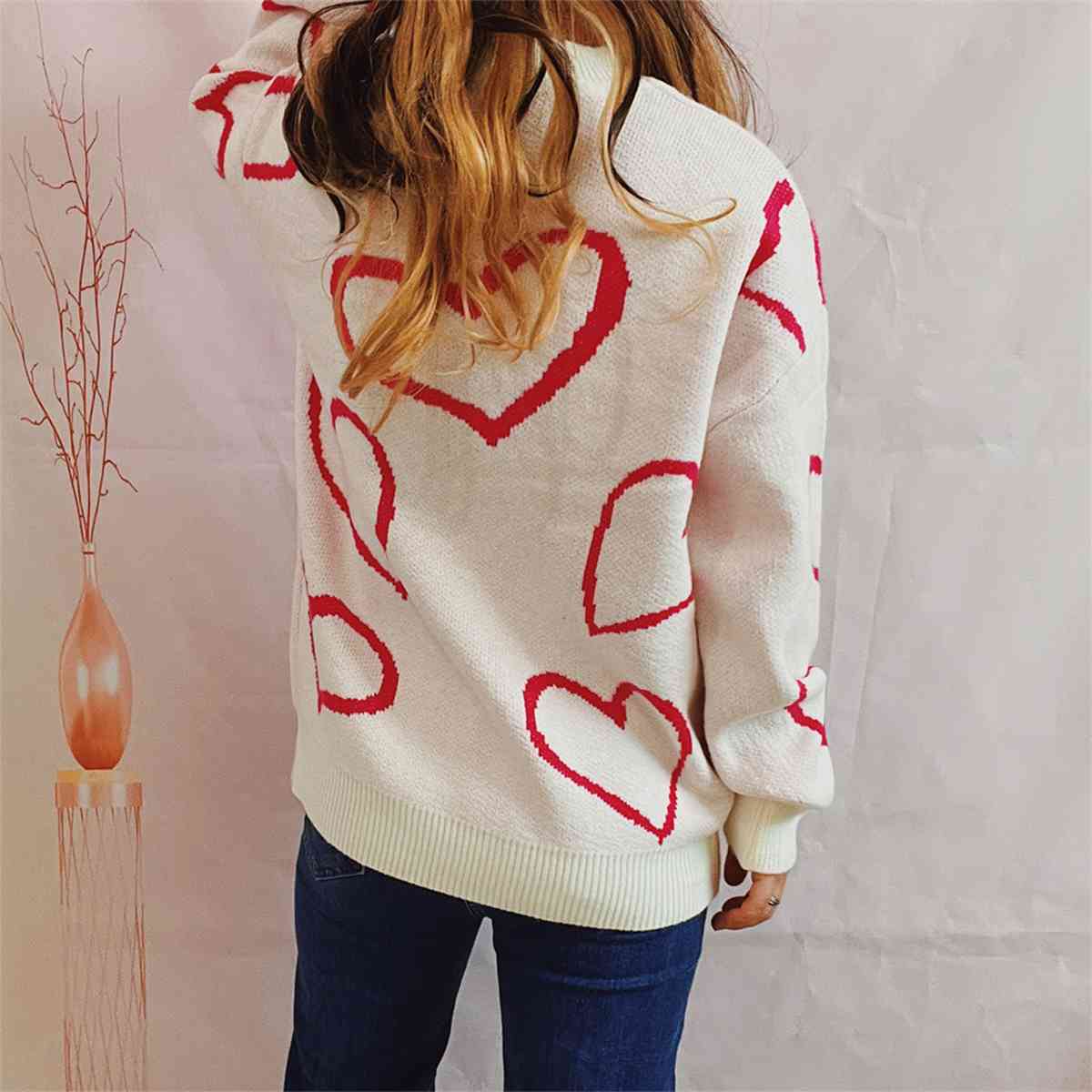 The Bella Heart Knit Sweater