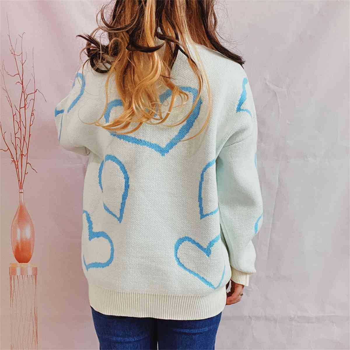 The Bella Heart Knit Sweater