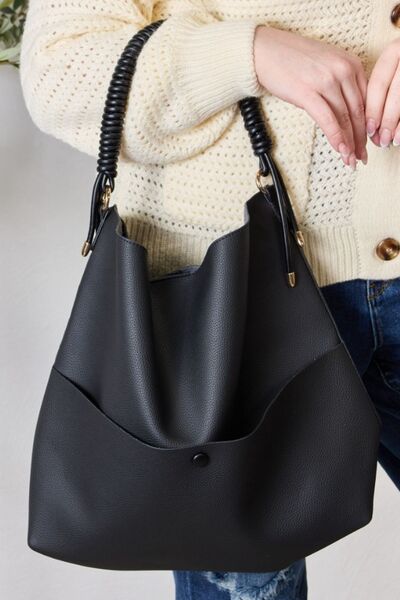 The Marisol Vegan Leather Handbag with Pouch