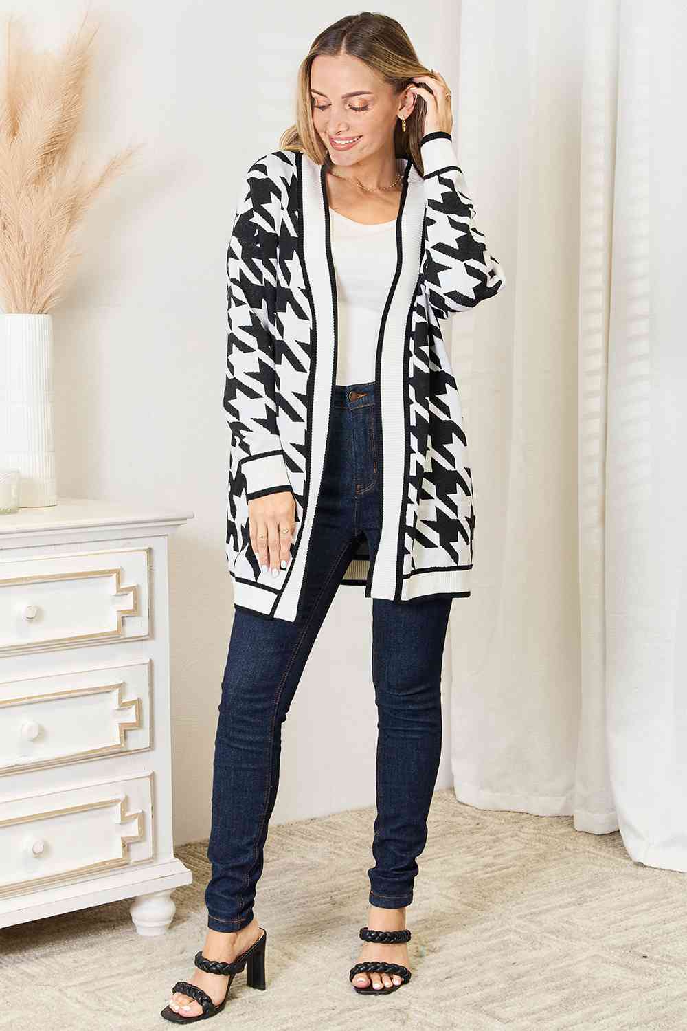 The Victoria Houndstooth Cardigan