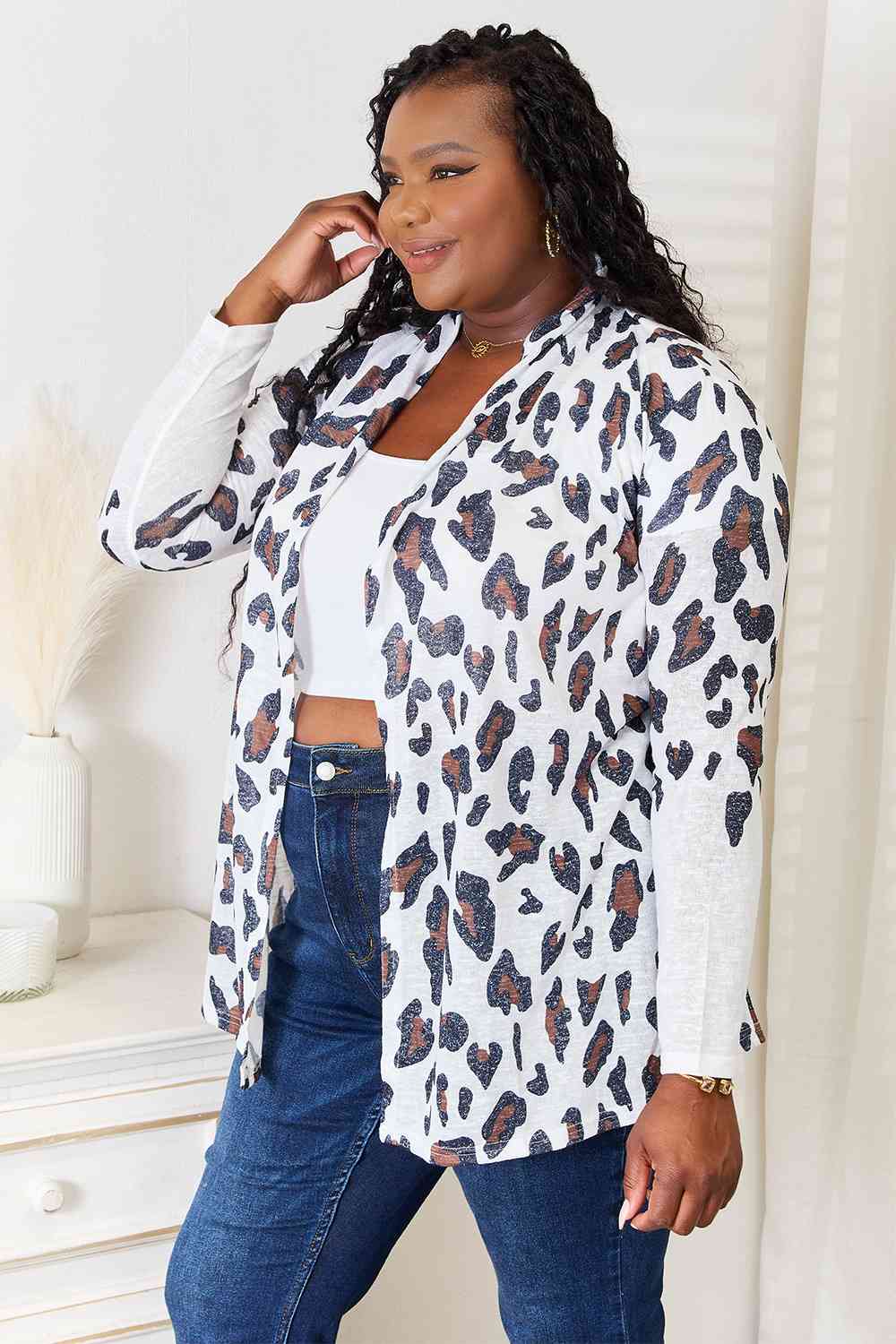 The Tiana Leopard Long Sleeve Cardigan