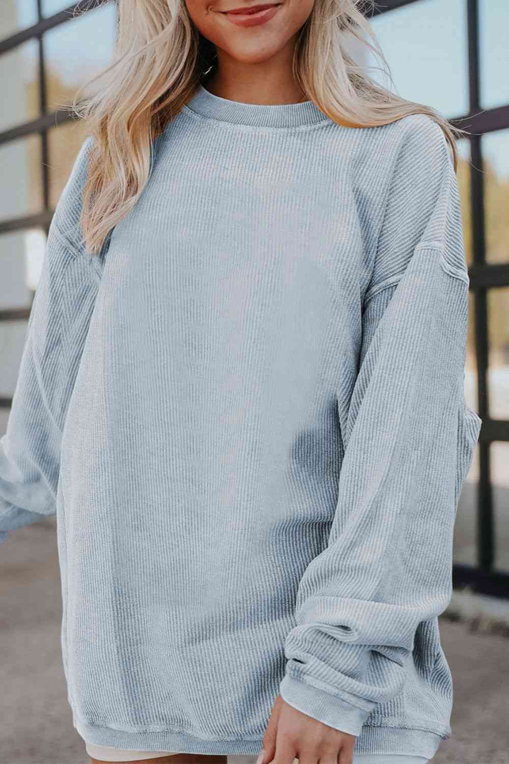 The Ruby Ribbed Oversized Sweatshirt