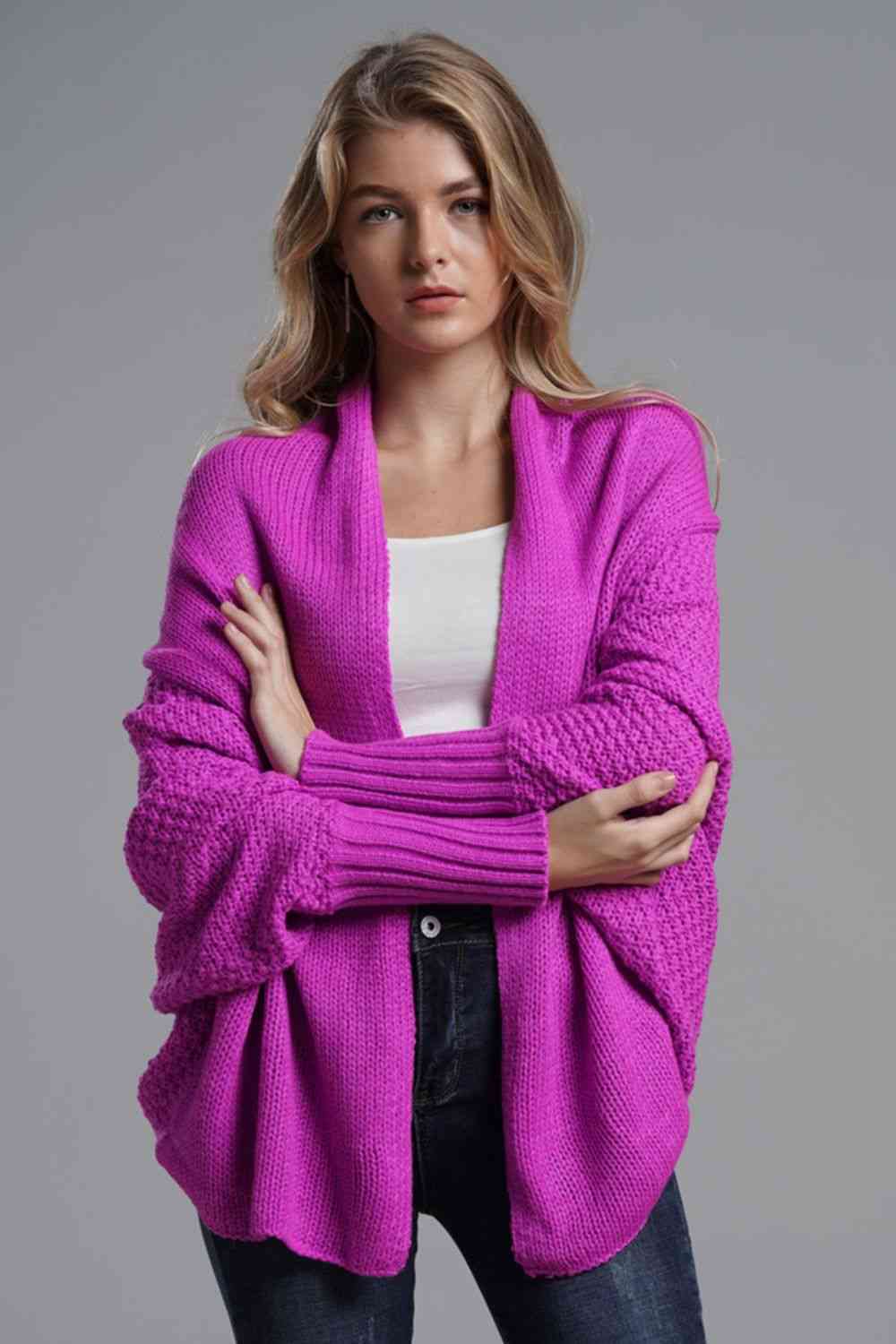 The Sadie Dolman Open Front Cardigan