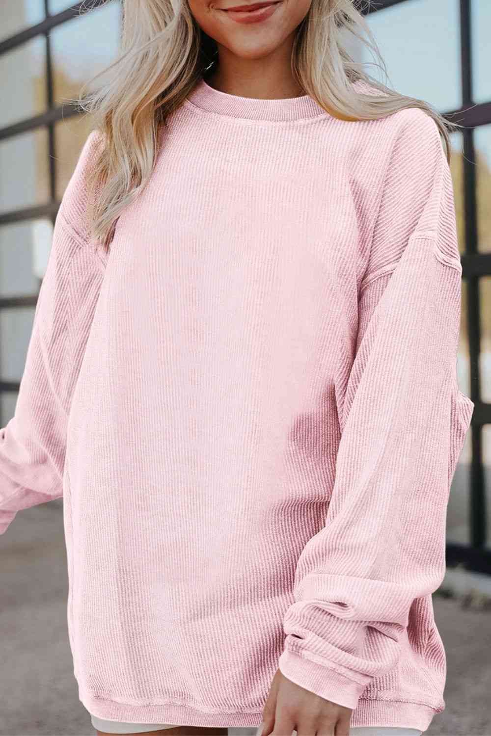 The Ruby Ribbed Oversized Sweatshirt