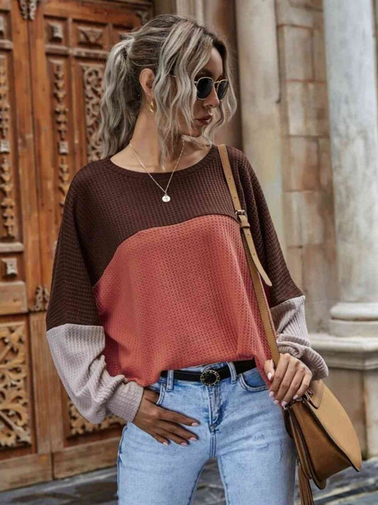 The Harper Waffle Knit Long Sleeve