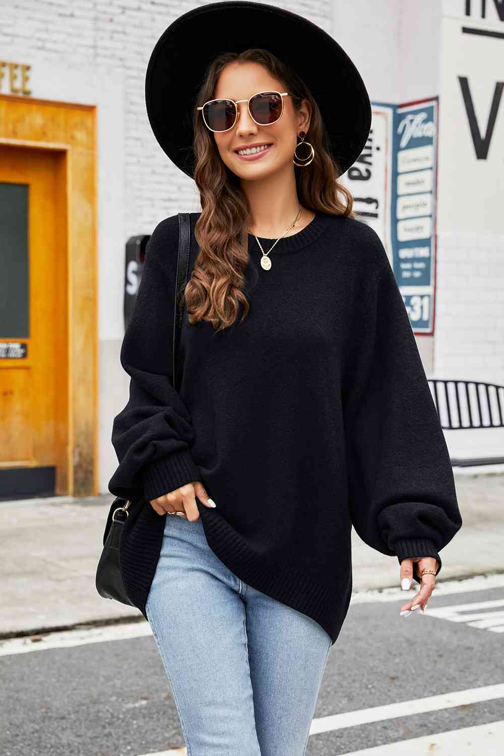 The Brynlee Oversized Knit Sweater