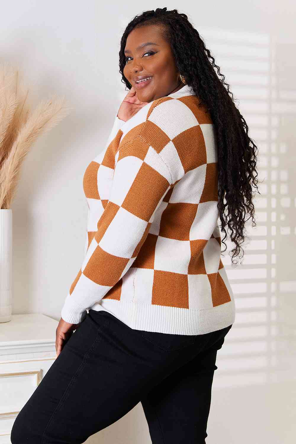 The Margie Checkered Cardigan