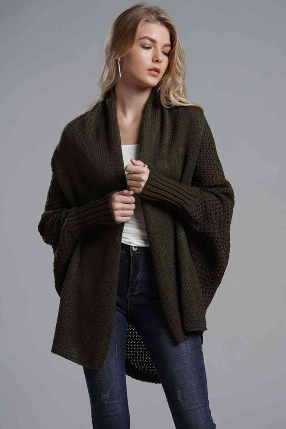 The Sadie Dolman Open Front Cardigan