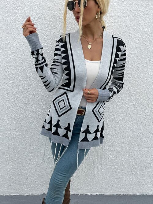 The Alora Fringe Cardigan has