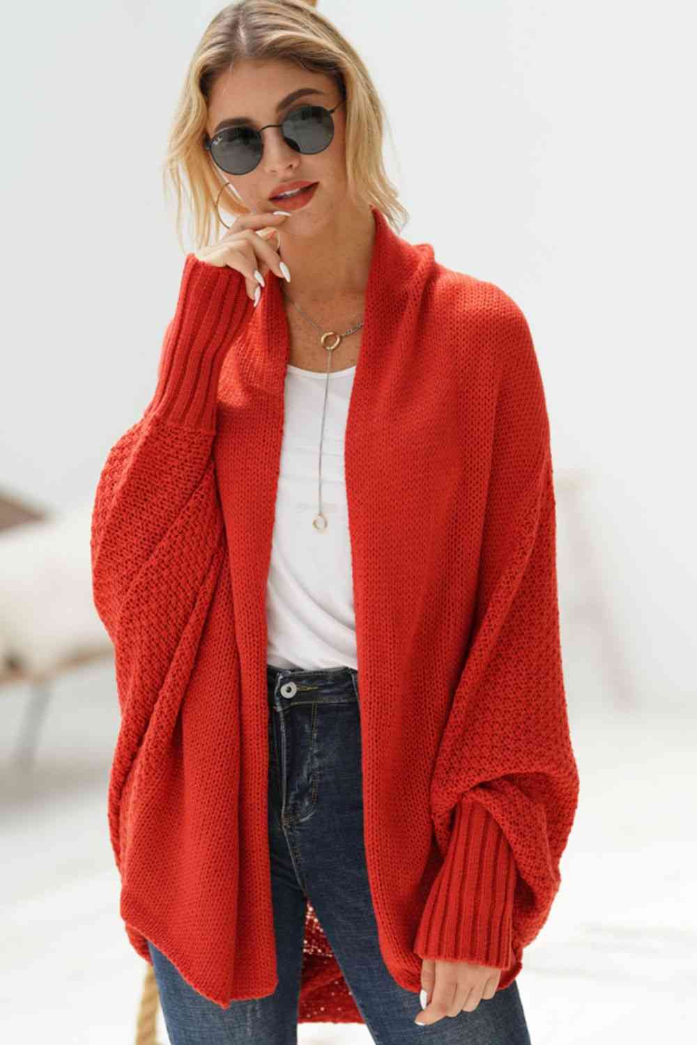 The Sadie Dolman Open Front Cardigan