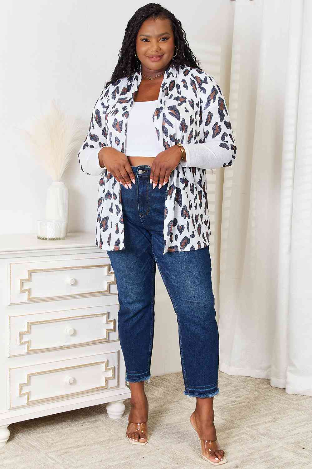 The Tiana Leopard Long Sleeve Cardigan