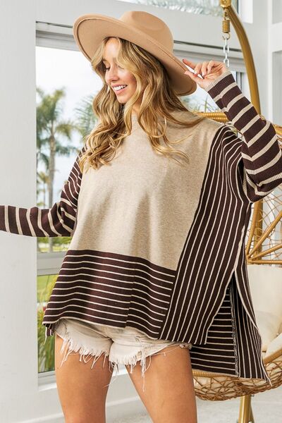 The Demi Over Sized High Low Long Sleeve