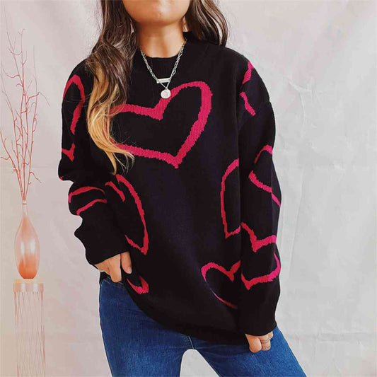 The Bella Heart Knit Sweater