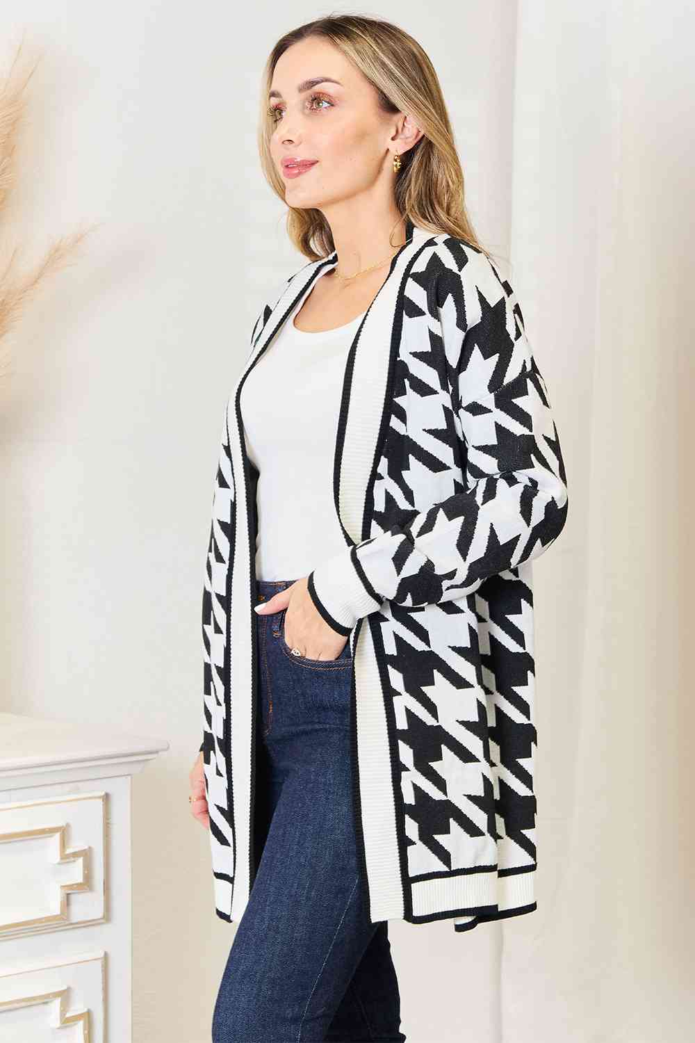 The Victoria Houndstooth Cardigan