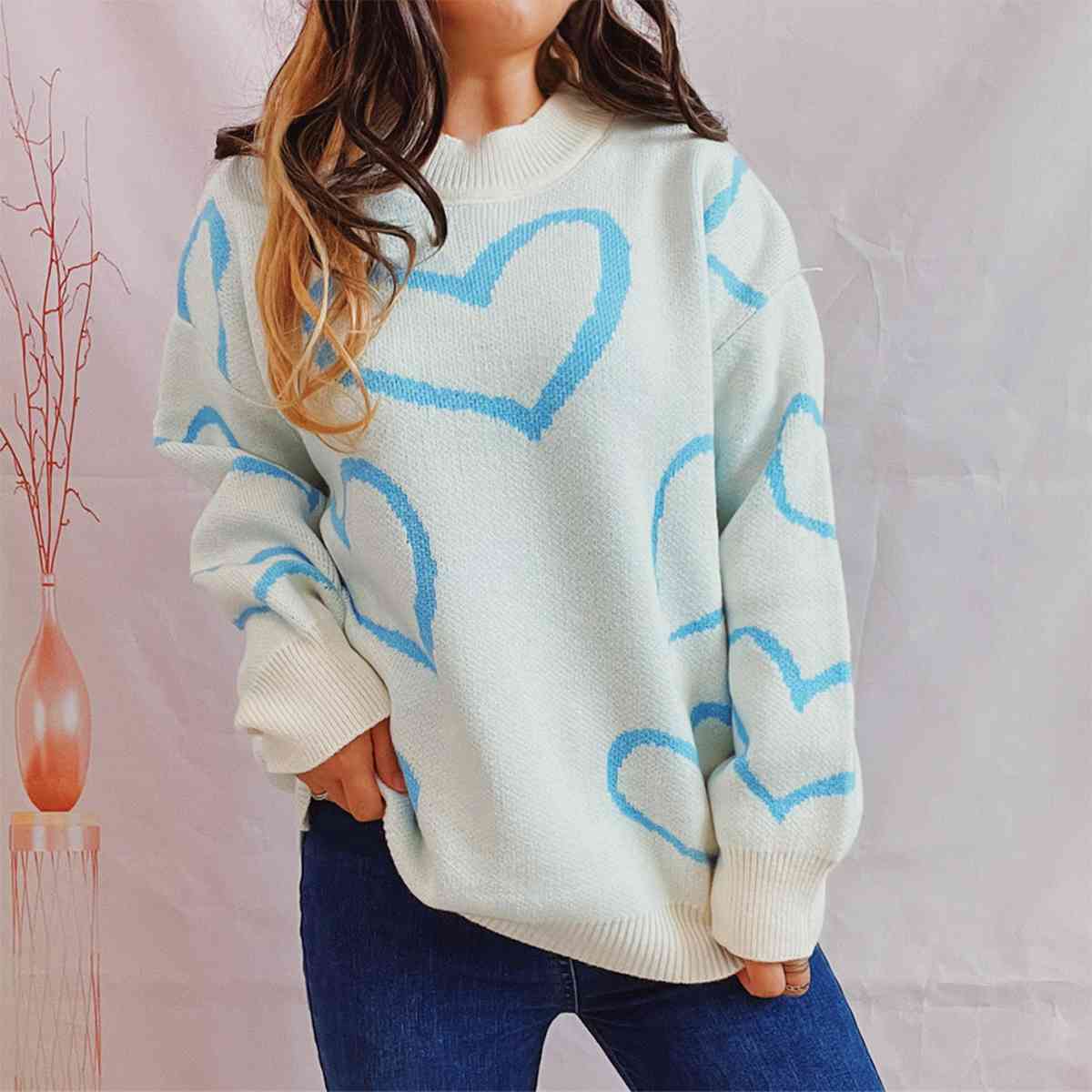 The Bella Heart Knit Sweater