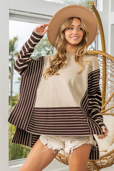 The Demi Over Sized High Low Long Sleeve