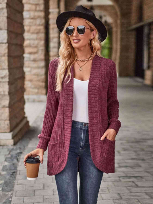 The Ellie Open Front Cardigan with Pockets