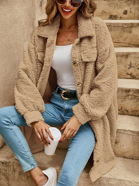 The Layla Button Down Cozy Coat