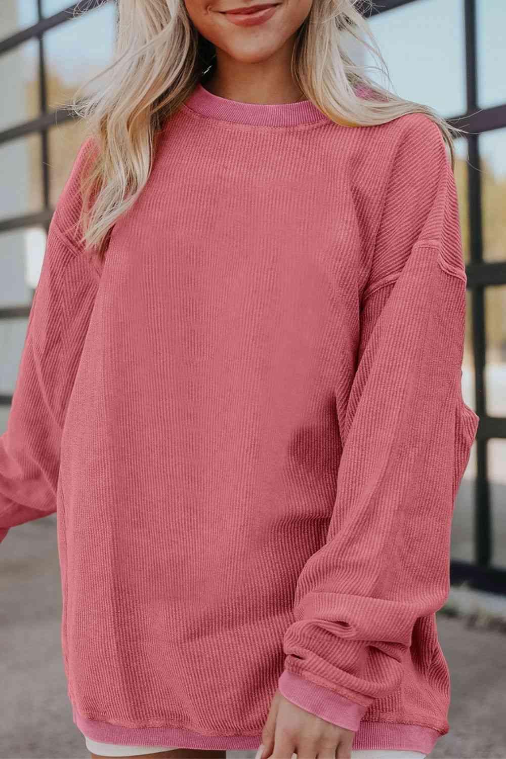 The Ruby Ribbed Oversized Sweatshirt