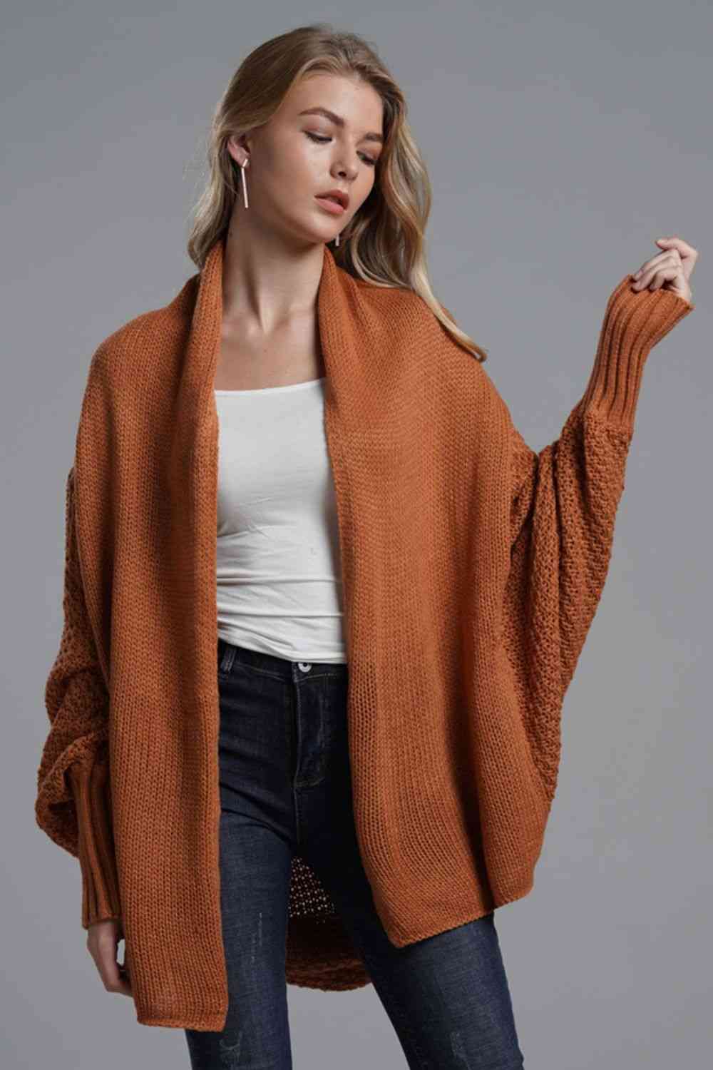 The Sadie Dolman Open Front Cardigan