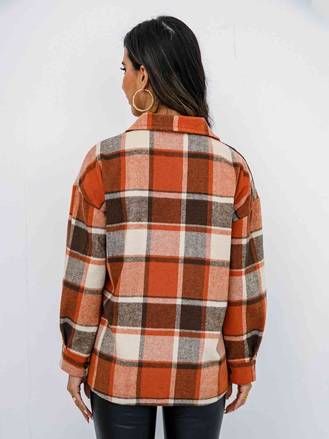 The Elle Plaid Button-Down Jacket