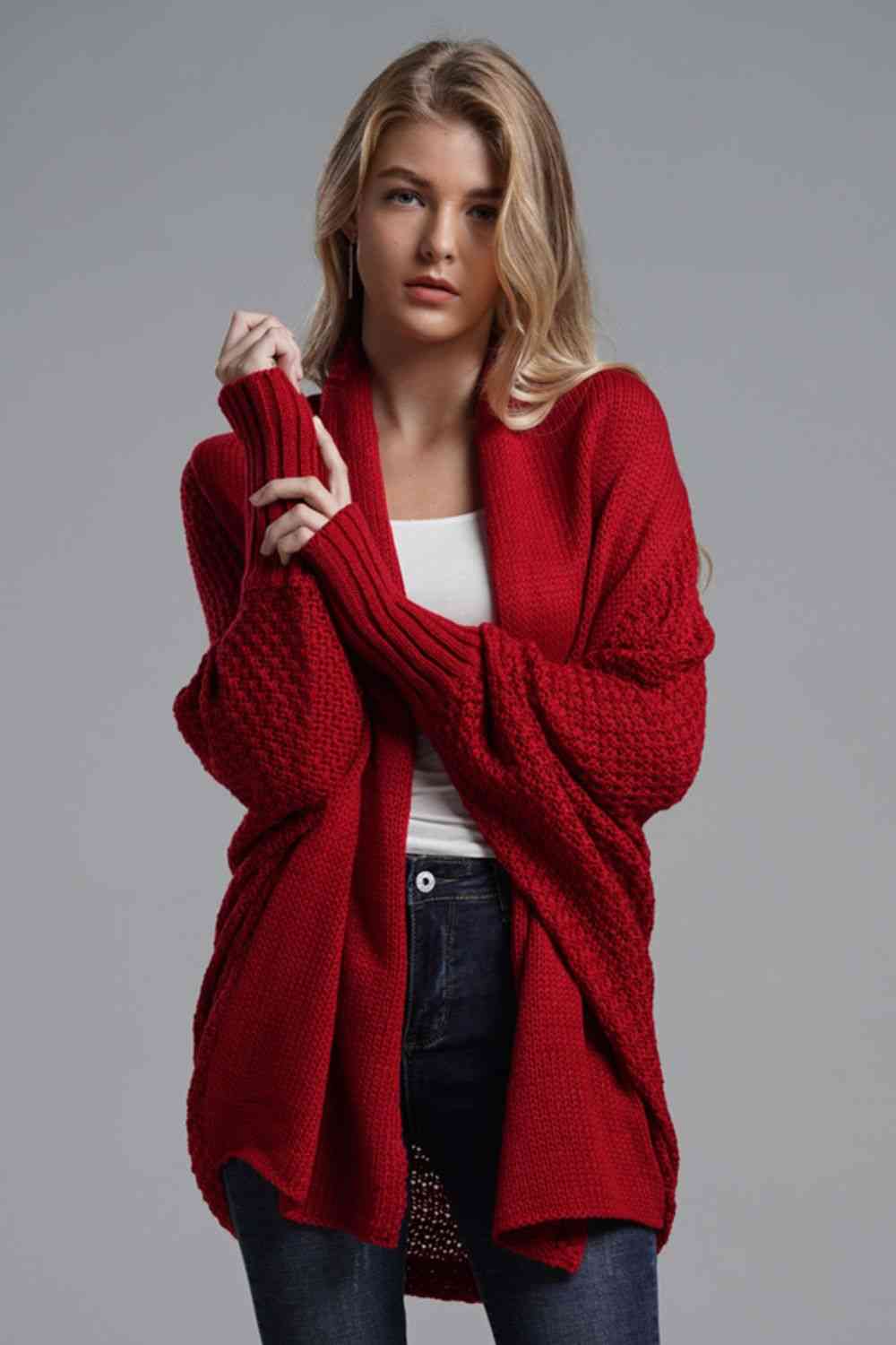 The Sadie Dolman Open Front Cardigan