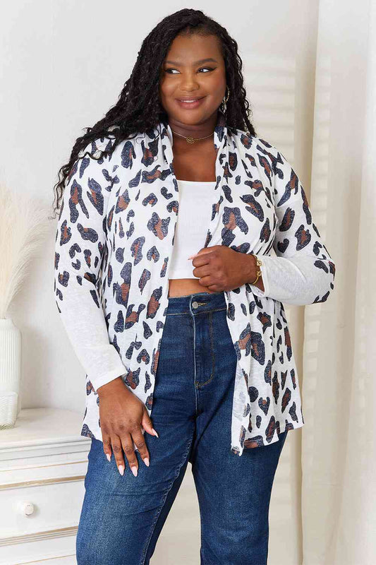 The Tiana Leopard Long Sleeve Cardigan